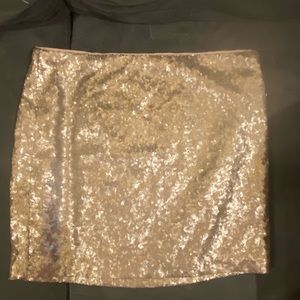 Gold Sequin skirt
